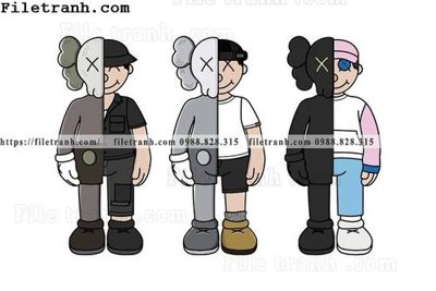 Tải file tranh gau kaws moi 123 (ảnh gốc) ngay