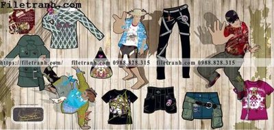 File tranh giay dan tuong nen cua hang quan ao 115 (ảnh gốc) in trần xuyên sáng