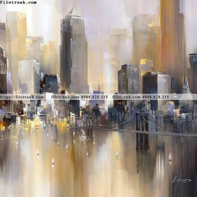 File gốc hien dai sang trong anh sang truu tuong 271 (in lụa) hoa văn cổ điển