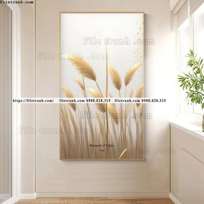 File tranh hinh anh bong lau vang 518 (bản gốc) treo phòng ăn