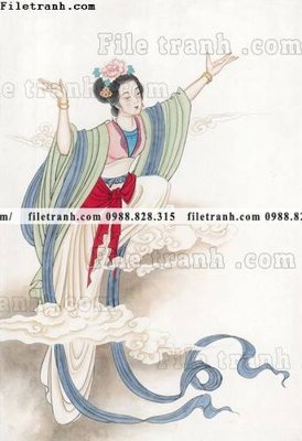 File tranh hinh anh cac quy co trong trang phuc co xua 672 (ảnh gốc) in trần nhà