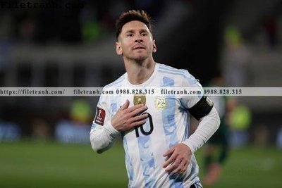 File gốc hinh anh cau thu bong da Messi 132 (in mica) cắt laser
