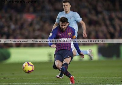 File tranh hinh anh cau thu bong da Messi 289 (gốc) phong cách tối giản
