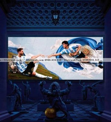 File tranh hinh anh cau thu bong da Messi 320 (gốc) chủ đề thành phố