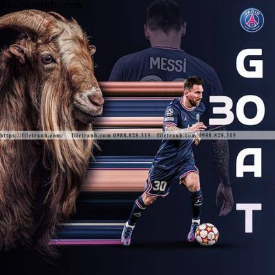 File tranh gốc PSD hinh anh cau thu bong da Messi 327 còn nguyên layer