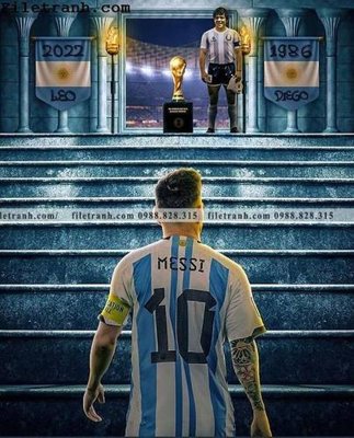 File tranh hinh anh cau thu bong da Messi 379 (gốc) chủ đề thiên nhiên