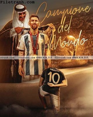 File gốc hinh anh cau thu bong da Messi 391 (in mica) cắt laser