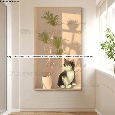 File tranh hinh anh cay xanh bong 5d 521 (bản gốc) in canvas