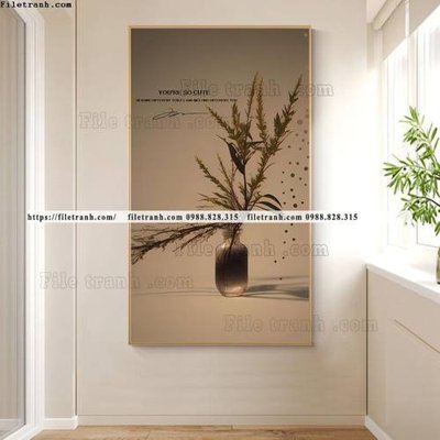 File tranh hinh anh cay xanh phong cach wabi sabi 529 (ảnh gốc) sắc nét hoàn hảo