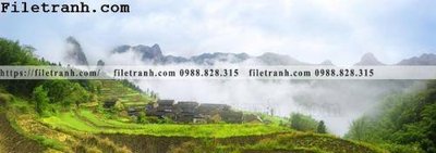 File gốc hinh anh dinh nui may va bien 108 (in lụa) hoa văn cổ điển