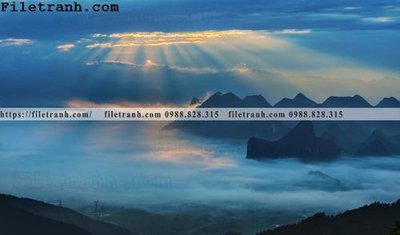 Download file hinh anh dinh nui may va bien 118 (gốc) in mica bàn thờ