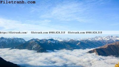 File in mica hinh anh dinh nui may va bien 159 (bản gốc) làm vách ngăn