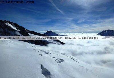 Chi tiết file tranh tráng gương hinh anh dinh nui may va bien 285 (ảnh gốc)