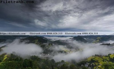 File in lụa hinh anh dinh nui may va bien 304 (phong cảnh) hinh anh dinh nui may va bien 304