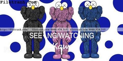 File gốc hinh anh gau kaws phien ban nam ngang phong khach 118 (in mica) làm quà tặng