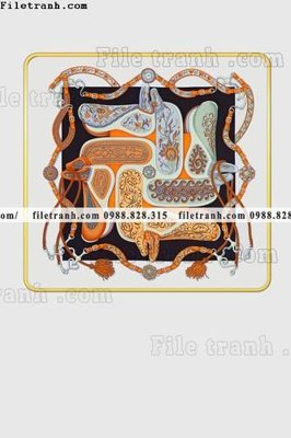 File tranh hinh anh hoa tiet Hermes 605 (gốc) chủ đề tĩnh vật