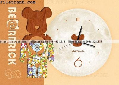 File tranh hinh anh hop dong ho gau kaws 106 (gốc) chủ đề thiên nhiên
