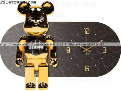 File gốc hinh anh hop dong ho gau kaws 115 (in mica) cắt laser