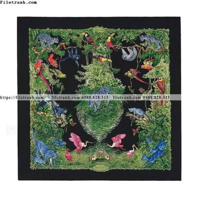 Download file gốc hinh anh khan quang co Hermes 506 (in mica) 3D