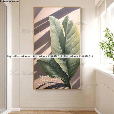 File tranh in mica hinh anh la xanh kieu moi 508 (độ phân giải cao)