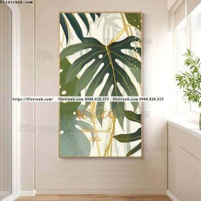 File tranh hinh anh la xanh kieu moi 515 (ảnh gốc) sắc nét hoàn hảo