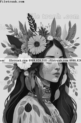 File gốc in ấn hinh anh nguoi phu nu phong cach dan toc 1507 chất lượng vượt trội