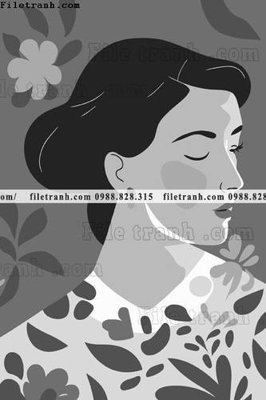 File gốc hinh anh nguoi phu nu phong cach dan toc 1527 (in lụa) trang trí tường