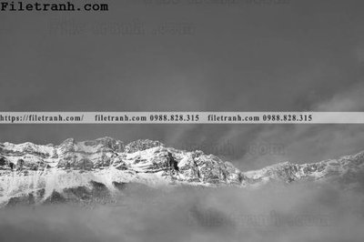 File tranh hinh anh nui den trang 176 (bản gốc) treo quán cafe