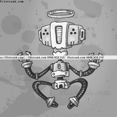 File tranh hinh anh robot steampunk 1534 (ảnh gốc) chi tiết rõ ràng