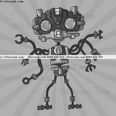 Tải file hinh anh robot steampunk 1546 (gốc) làm file in ấn