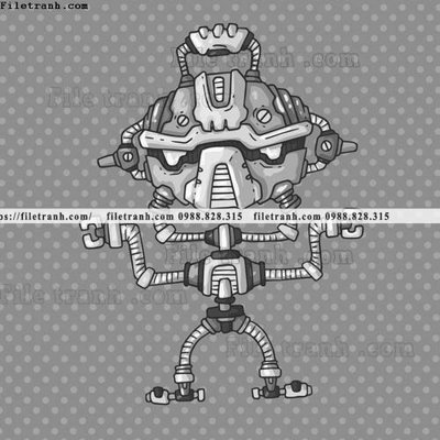 File tranh hinh anh robot steampunk 1549 (gốc) chủ đề thiên nhiên