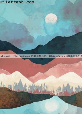 File gốc hinh anh son Morandi doc 105 (in tráng gương) ốp tường