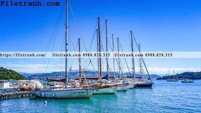 Download file gốc hinh anh thuyen buom tren bien 125 (in mica) 3D