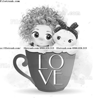 File gốc hinh anh vector co gai hoat hinh 1500 (thiết kế) độc quyền