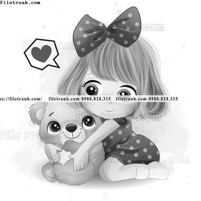 Chi tiết file gốc hinh anh vector co gai hoat hinh 1519 (cho in tráng gương)