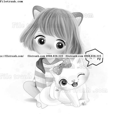 File gốc hinh anh vector co gai hoat hinh 1538 (PNG) chất lượng cao