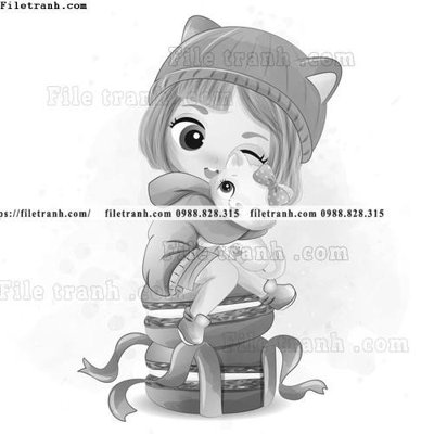 File in ấn hinh anh vector co gai hoat hinh 1539 (bản gốc) chất lượng cao