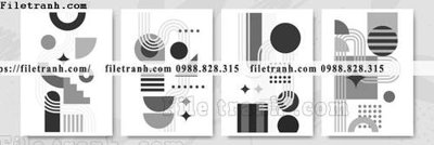 File in trần hinh anh vector truu tuong Morandi 100 (bản gốc) 5D