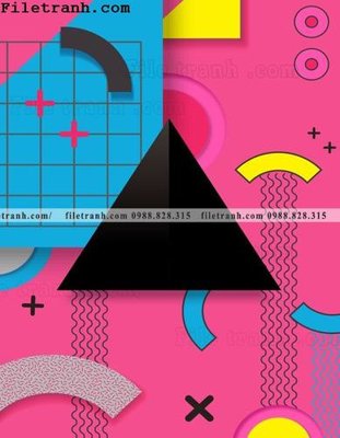 File tranh in mica hinh hoc duong cong 203 (độ phân giải cao)