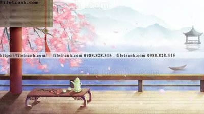 Ảnh gốc hinh minh hoa phong canh Trung Quoc toa nha 525 (nét căng) in mica