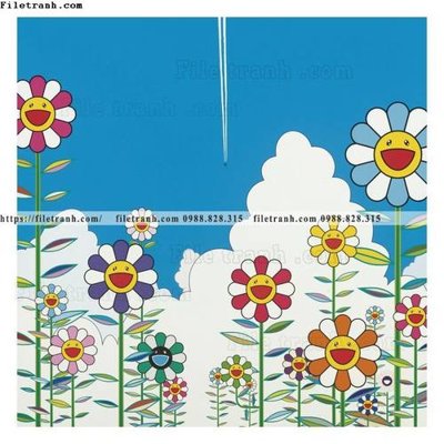 Tải file gốc hoa mat troi hoat hinh 508 (in bạt) quảng cáo