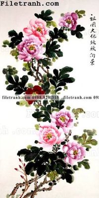 Hình ảnh gốc hoa mau don ve tay 122 (để in khổ lớn)