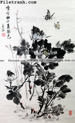 File tranh hoa mau don ve tay 133 (gốc) chủ đề trừu tượng