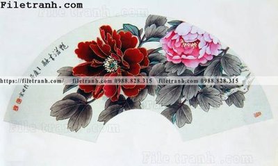 File gốc hoa mau don ve tay 315 (in 3D) cho trang trí