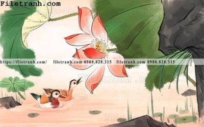 File gốc hoa sen mau nuoc 105 (vector) cho in ấn