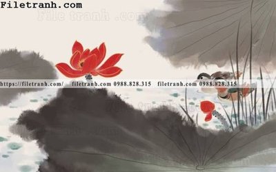 File gốc hoa sen mau nuoc 181 (PNG) trong suốt (transparent)