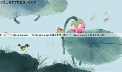 Tải file hoa sen mau nuoc 200 (ảnh gốc) 300dpi hoa sen mau nuoc 200