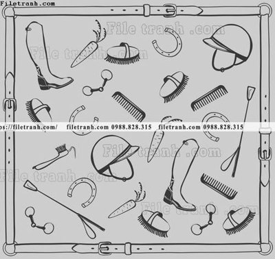 File gốc hoa tiet ngua Hermes 1503 (trang trí) cho phòng khách