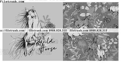 File gốc in mica hoa tiet ngua Hermes 1553 chất lượng