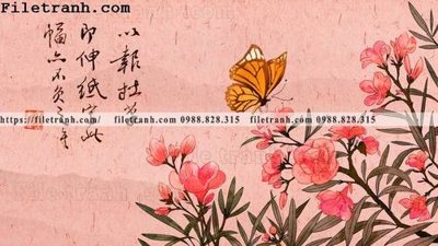 File tranh gốc hoa va chim hien dai tranh dung 132 (sắc nét từng chi tiết)